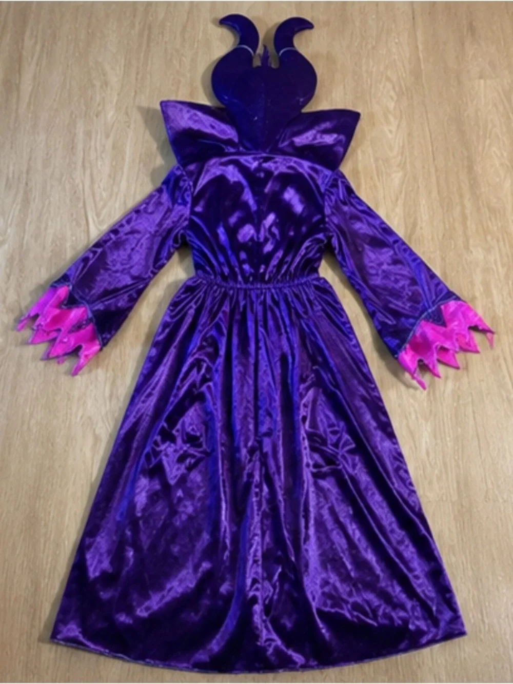 Disney Purple and Hot Pink Villainess Costume with Horned Headpiece